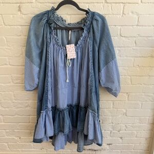 NWT Free People Keegan Denim Tunic